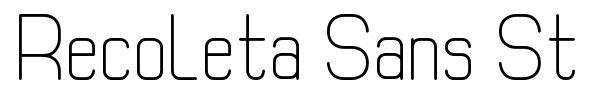 Recoleta Sans St font preview